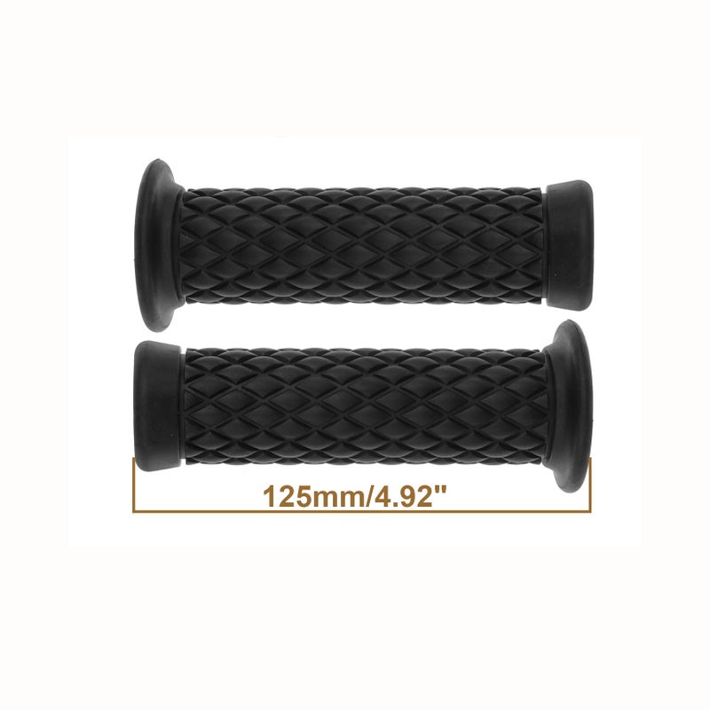 Coxotom Universal Motorcycle Handles Grips - Non Slip Rubber Motorcycle Grips for Harley Honda Yamaha Suzuki Kawasaki Dirt Bike (Black) - Image 4